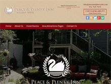 Tablet Screenshot of peaceandplentyinn.com